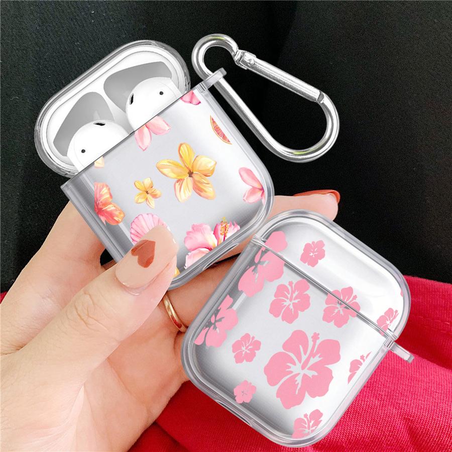 Glamorous Floral Pattern Case For Airpods Pro Pro3 1 4 Pro2 3 2 Clear Earphone Cases Cover