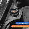 ABS Dust Proof Car Logo Cigarette Lighter Cover Protector Caps for Cadillac ATS BLS CT4 CT5 CTS ESCALADE SRX STS XT4 XT5 XT6 XTS