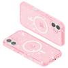 For iPhone 16 Case Compatible with MagSafe Sparkly Glitter PC+TPU Phone Cover