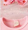 Baby Girl's Bowknot Dress Bodysuit with Hairband (Spring/Autumn)