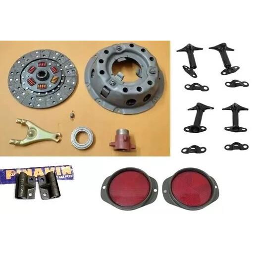 Koppeling Set 9-1/4" Voor Willys Jeep CJ-5, M38A1 60-71 + Scharnieren, Clip, Reflector