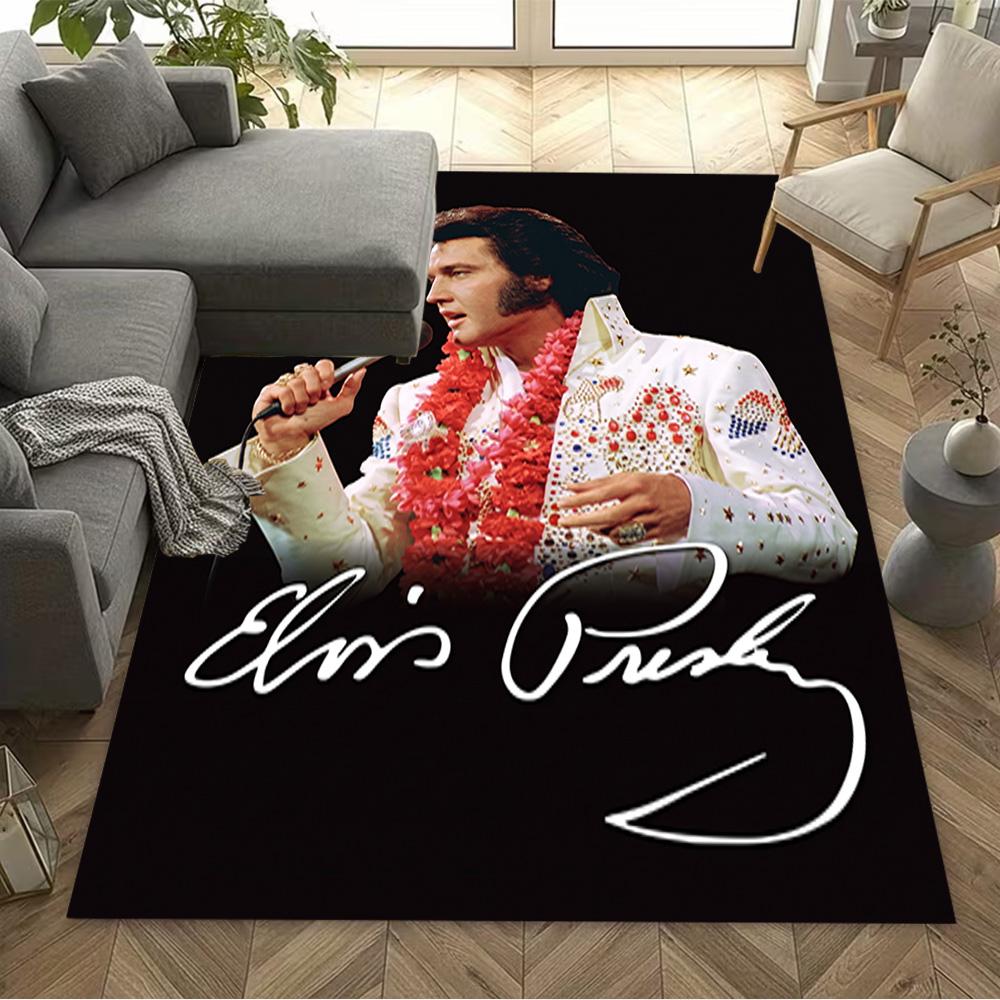 Elvis Presley Performance Carpet Suitable for Hallway Study Room Bedrooms Dining Room Anti-slip Rug Decorate Offices Wedding Party Gift
