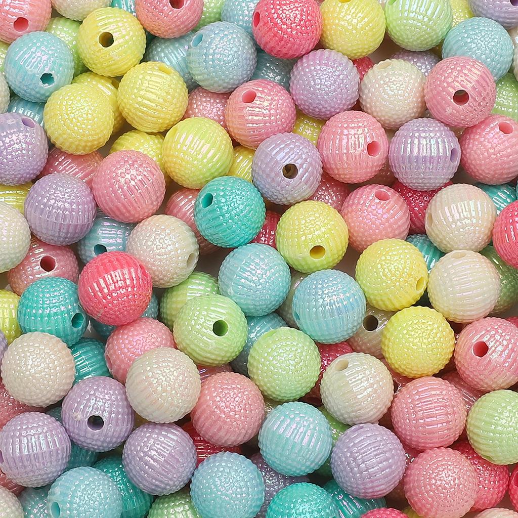 Acrylic Beads Bayberry Charms AB Ball Beads For DIY Jewelry 30-50Pcs