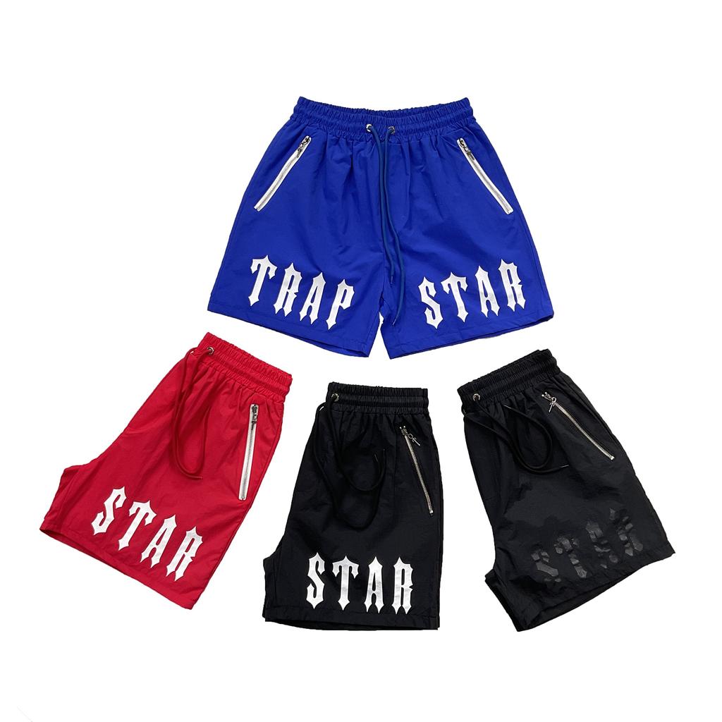Trapstar London 2025 New Summer Men's Printed Shorts Loose Sports and Leisure Beach Pentagram Pants