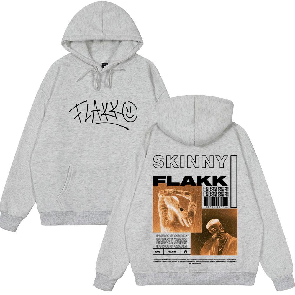 Rapper Rels B Skiny Flakk Album Gothic Hoodies Men Women Fashion Hip Hop Hooded Sweatshirts Oversized Long Sleeve Pullovers