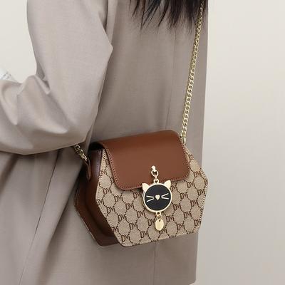 New Women's Bag Crossbody Bag Popular High-end and Stylish Bags Chain Bag Fashion Light Luxury Small Bag
