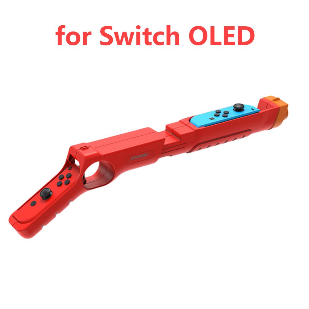 

Для Nintendo Switch OLED/Joy-con Рукоятка з сенсорним джойстиком Контролер-пістолет для стрільби Геймпад Джойпад Ігрові аксесуари для Switch червоний