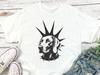 Punk Weimaraner Mohawk Shirt - Alternative Weim Mom Dad Gift Tee, Punk Rock Vizsla Dog with Spiked Collar T-Shirt