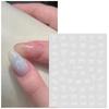 White Bowknot 3D Nails Stickers Ribbon Bow Tie Design Simple Romantic Irregular Lines Ladies Girls Nail Art Manicure Decal