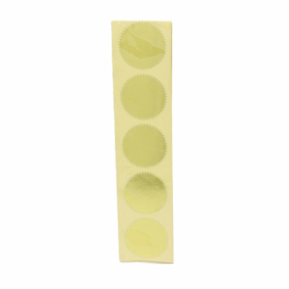100pcs Serrated Edge Cut Serrated Edge Embosser Stickers  For Awards