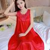 Women Sleepwear Sexy Lingerie Babydoll Silk Robe Dress Nightgown Nightdress