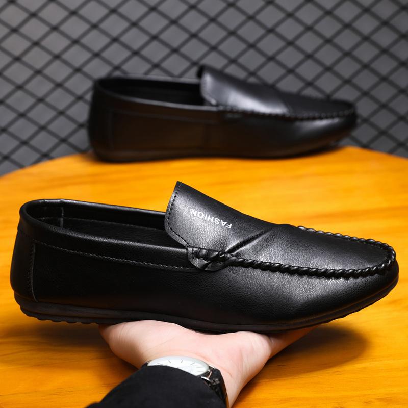 Genuine Leather Men Loafers Breathable Slip on Men Driving Shoes Italian Luxury Brand Men Casual Shoes Moccasins Chaussure Homme