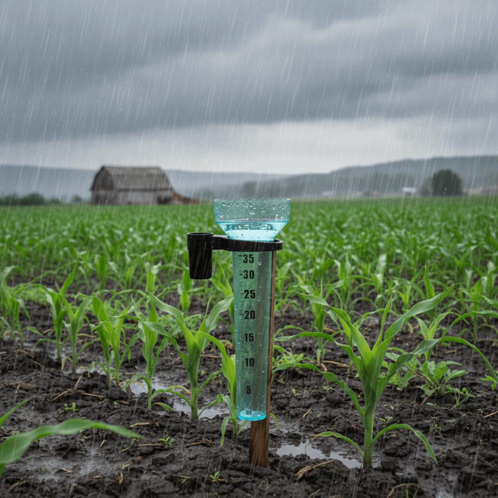 Portable Gardening Rainwater Meter Plastic Rain Measurement Tool Collect Rainwater