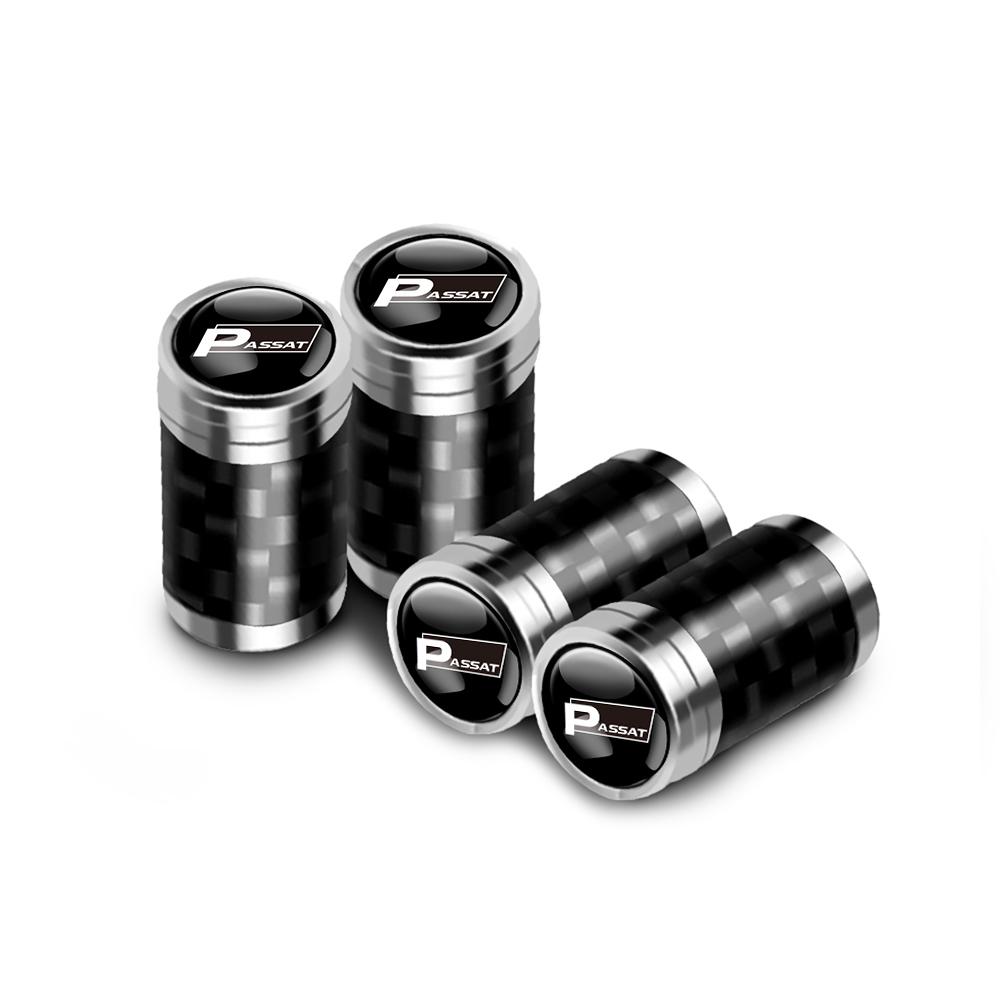 MPSGW1 Car Accessories Carbon Fiber Wheel Tire Valve Caps Stem Case for Volkswagen Golf Tiguan Jetta GTI Bora VW R Polo Passat Rline