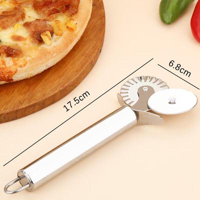 ZISIZ Stal Nierdzewna Podwójne Kółko do Krojenia Pizzy i Ciasta (4-Pack)