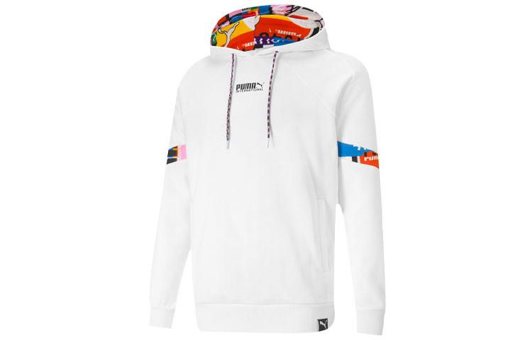 PUMA INTL Свитшоты Мужские Белый С капюшоном Умеренный Обычный 531330-02 XL
