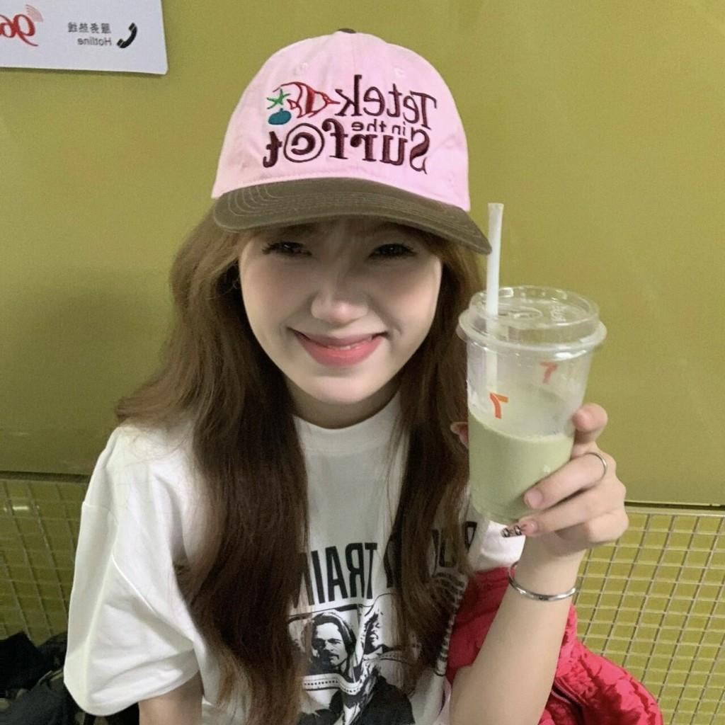 Vintage Korean Embroidered Baseball Cap With Adjustable Fit For Spring Summer Casual Wear