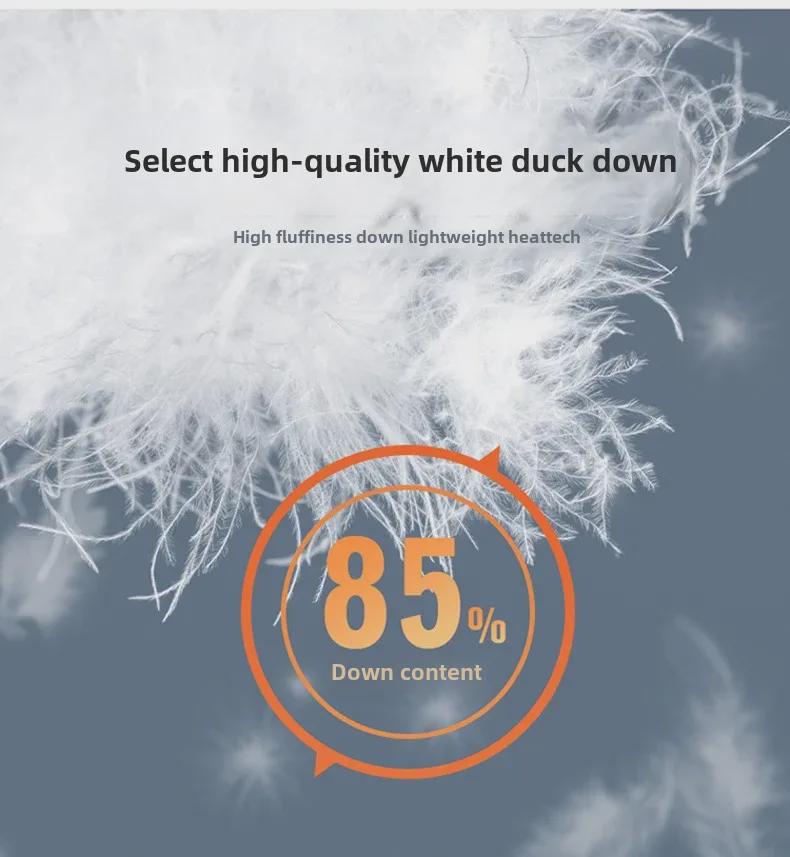 Men's Down Jacket 2023: High-Quality 90% White Duck Down, Short and Trendy, Sizes L-9XL.