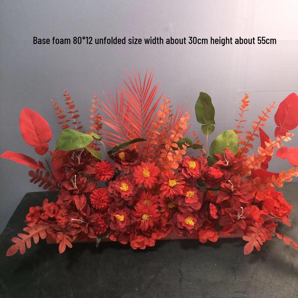 Großes Seidenblumen Hochzeitsgang & T-Bühnen Dekorationsset