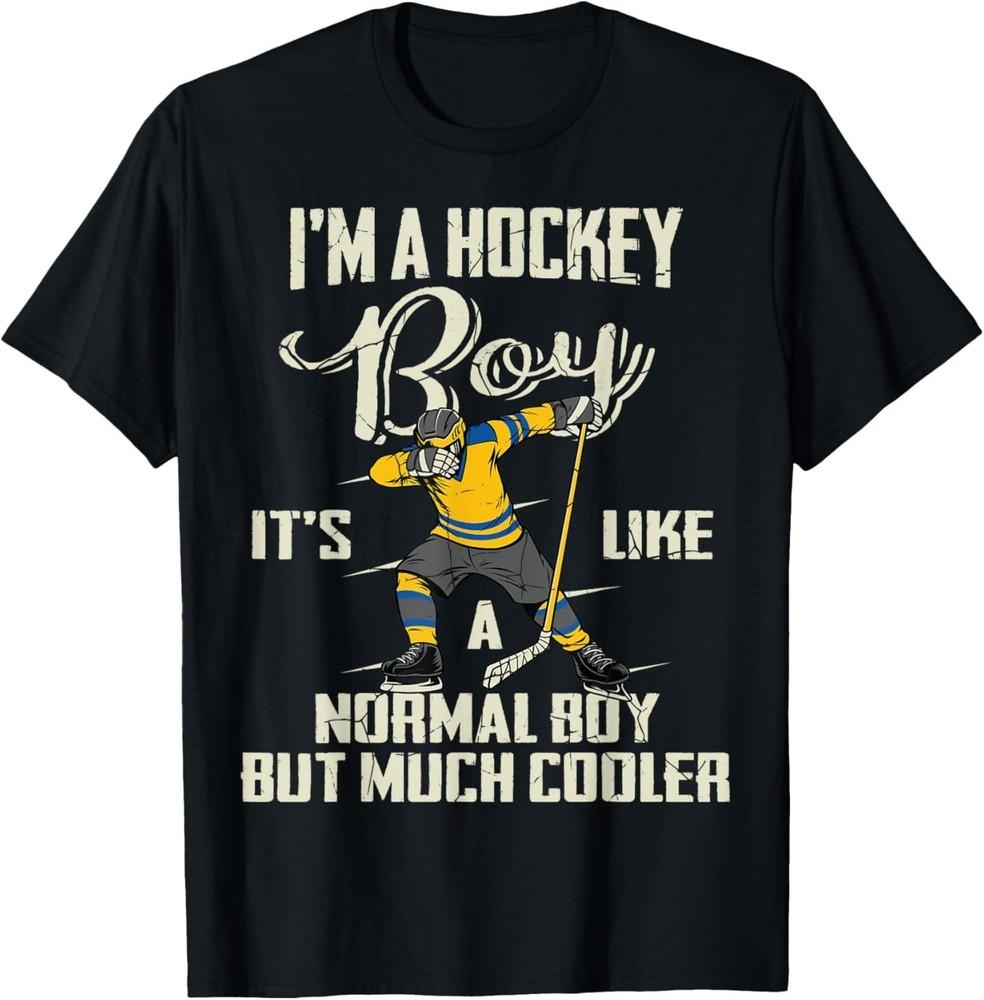 Hockey Boy Funny Dabbing Player Shirt Boys Kids BZR T-Shirt XXL