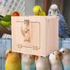 Warm Parrot Breeding Box Wall Mount Parrot Shelter Stand Bird Breeding Nest for Bird Cage