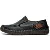 Genuine Leather Men Handmade Casual Shoes 2025 Mens Loafers Breathable Slip On Italian Comfortable Driving Shoes Chaussure Homme