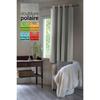 Rideau occultant et thermique doublé polaire "Inuit" toutes dimensions - Inuit Gris Clair - Panneau Occultant + Polaire 140 x 180 cm