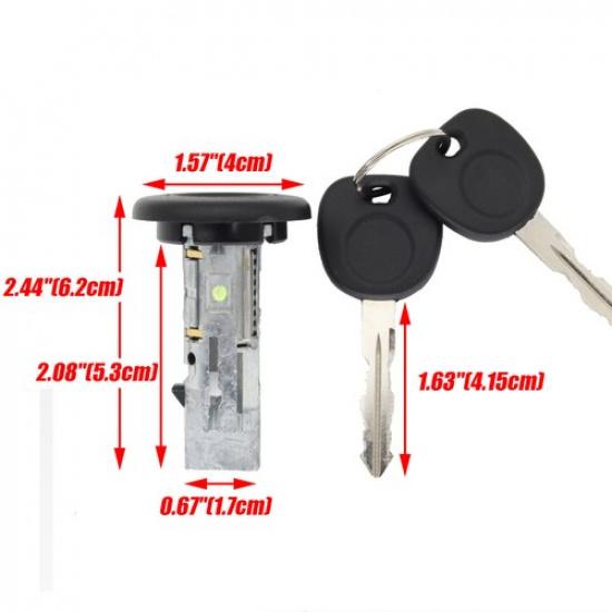 Ignition Lock Cylinder Switch 2 Keys For 2001-2007 Chevy Silverado GMC Sierra