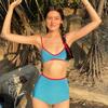 Women's High Waist Korean-Style Bikini - Sexy, Fresh Swimwear