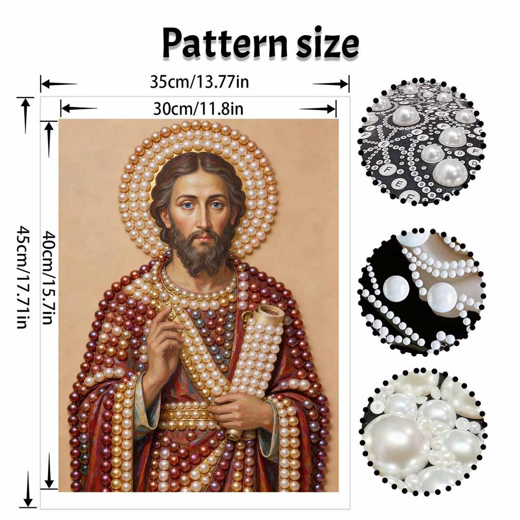DIY 3D Pearl Diamond Painting Art Set Jesus Christ Religious Home Decor Art Set Wall Art