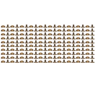 8mm 100 Sets Leather Rivets Kit Portable Small Round Mushroom Shape Hard Alloy Electroplated