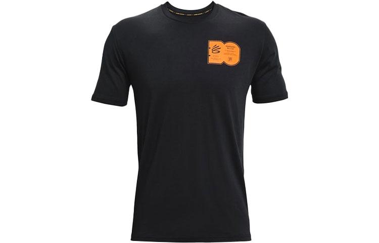 Under Armour Curry T Shirts Men s Black Crew Neck Moderate 1364968-001 L