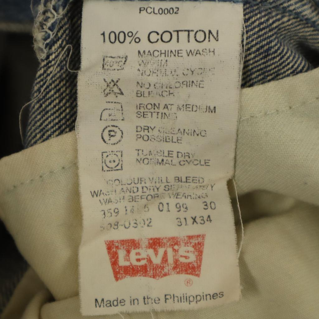 Levi's 90s 508 Old Denim pants W31 Wash blue jeans Men's Used