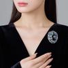 Retro Colorful Spiral Brooch, High-end Women's Luxurious and Elegant Bird's Nest Brooch, Simple and Fashionable Anti-glare Pin