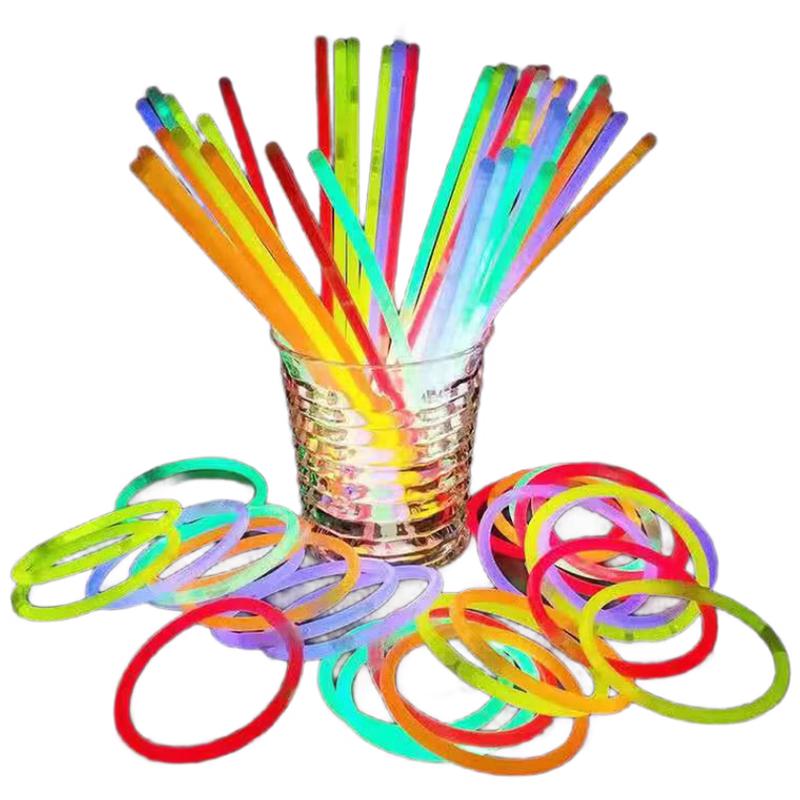 CNMF 100 штук светящихся палочек с коннекторами