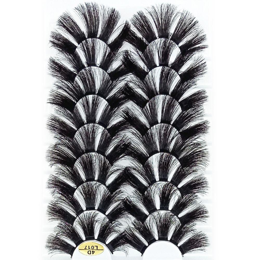 Fashion Wispy Fluffy Long Full Volume 4D Mink Hair False Eyelashes 25mm Lashes Eyelash Extension