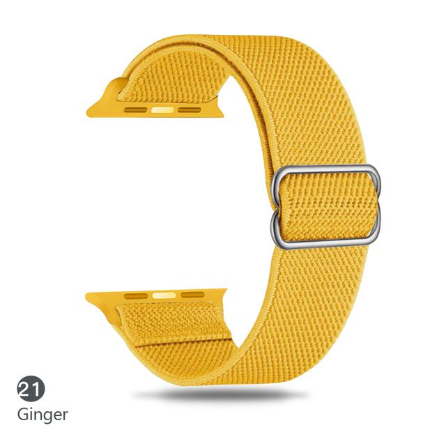 Cinturino in Nylon per Apple watch band 44mm 40mm 38mm 42mm ultra 2 49mm SOLO bracciale correa iwatch series 9 7 SE 6 5 4 8 45mm 41mm
