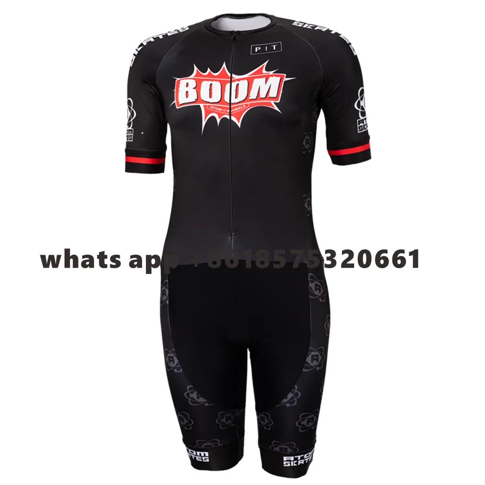 BONT Skeelers Team Skate Dump Roze Racing Men Skinsuit Speed Inline Roller Skate Skinsuit Fast Skating Triathlon Ciclismo 2022 S