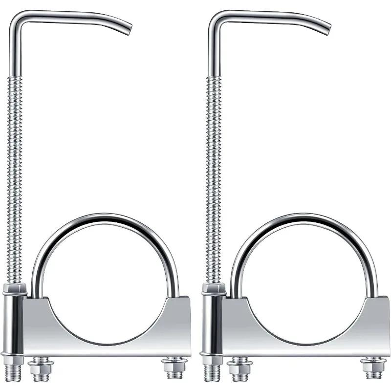 Automobile Exhaust Clamp Hook 2.5Inch Exhaust Clamp With Hanger Exhaust Clamp Clamp With Hanger Rear Muffler Hanger Car Tool