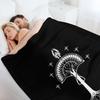 Sigil of the United Kingdom of Arnor and Gondor (Gondorian black variant) Throw Blanket Sofa Quilt Sofas bed plaid Blankets
