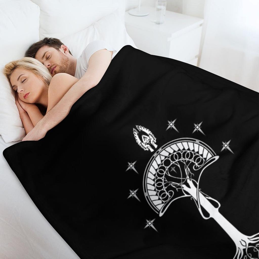 Sigil of the United Kingdom of Arnor and Gondor (Gondorian black variant) Throw Blanket Sofa Quilt Sofas bed plaid Blankets