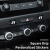 Car Accessories Square Personalized Stickers For VW R Scirocco Jetta Beetle Golf Passat Polo Tiguan Sharan Touran