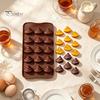 DIY Backsets für Kinder Lustige Kacke Schokoladenform, 15-Kammer Silikonform, Antihaft Hitzebeständig Mehrzweck Küchenwerkzeug Dessertform