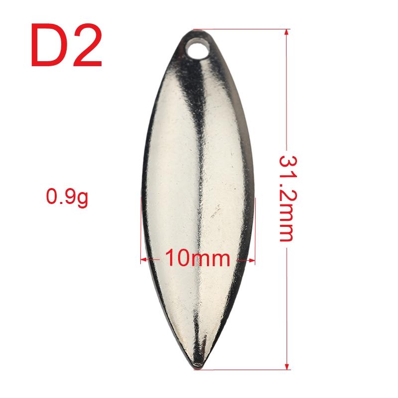

20 шт., никелевые стальные лопасти для блесны с гладкой отделкой, сделай сам, приманка-спиннер, рыболовные приманки, снасти, аксессуары для рукоделия, металлическая приманка для джиг-приманки D2 серебряный