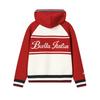 FILA Original Fashion Classic Retro Simple Casual Versatile Comfortable Warm Hooded Knit Jacket Women jackets Cloud-Mushroom-White F11W619409FWT