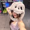 Dinosaurs Costume Cosplay Headgear Funny Dinosaur Headwear Skeleton Face Mask Funny Costume Gift Carnival Costumes
