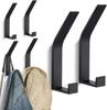 6pcs Bathroom Stainless Steel Towel Hook Self Adhesive Wall Coat Rack Key Holder Rack Towel Hooks Clothes Rack Hanging Hooks