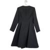 COLUMN 22AW Black 22-140-11-080008 Front Zip Dress Coat Coat 36 blackUsed