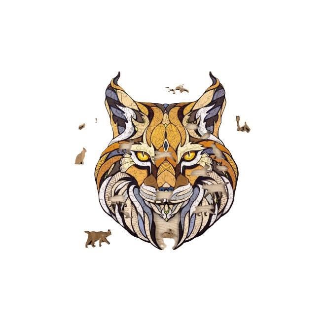 Puzzle en bois écologique Lynx - EWA ECO-WOOD-ART - 139 pièces - Marron - Abstrait - 14 ans et plus