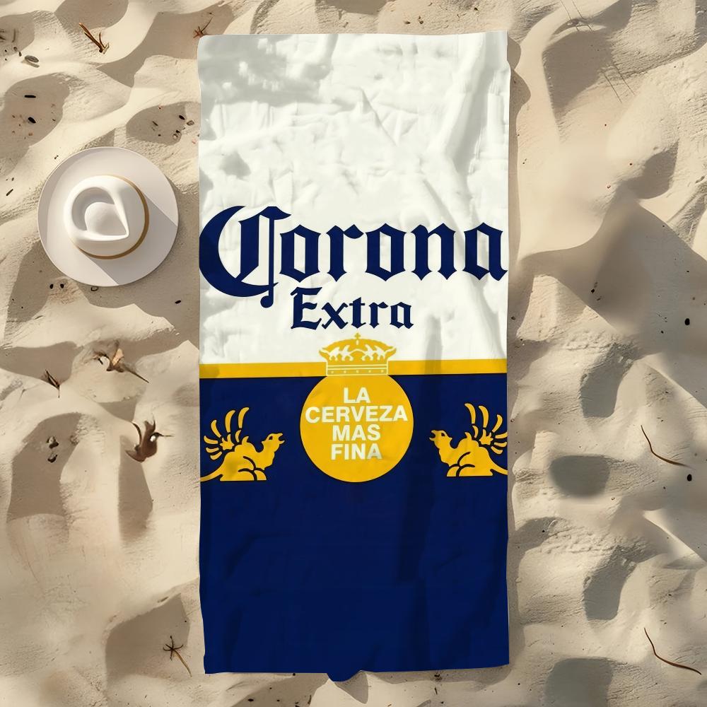 C-corona Towel Beach Quick Dry Soft Pool E-extra Beer Towels Gift for Travel Gym Shower Camping sports